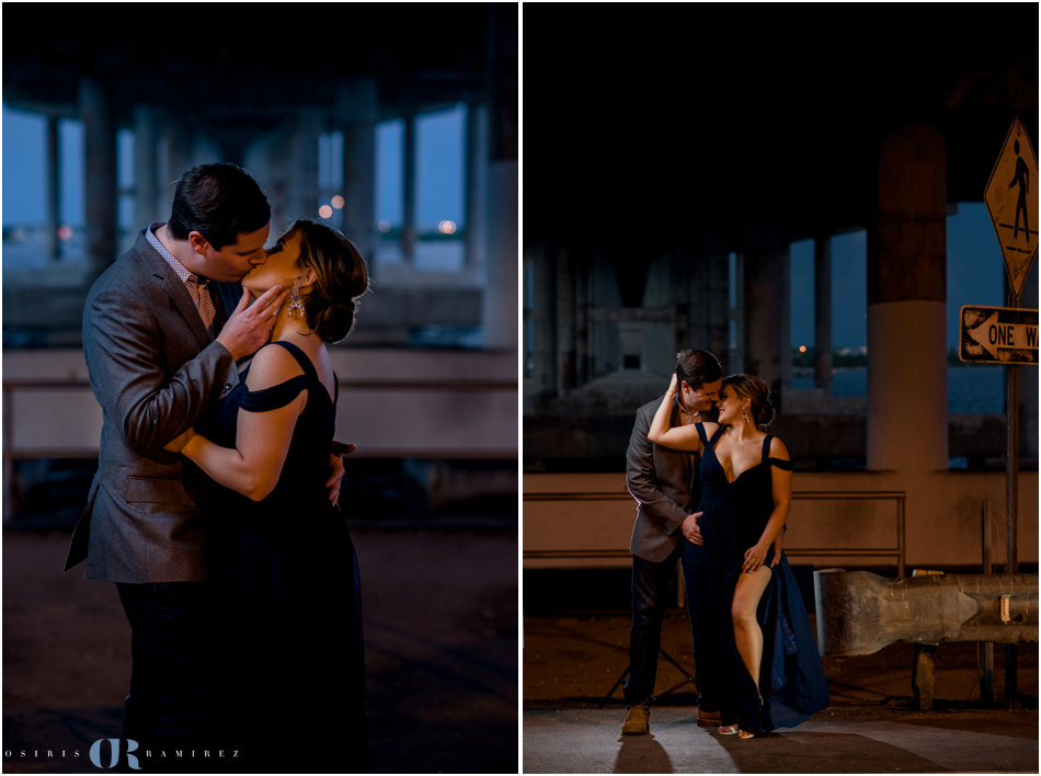 miami skyline engagement photos