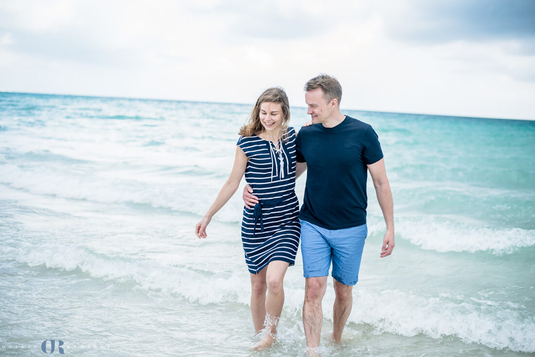 Beach engagement photos