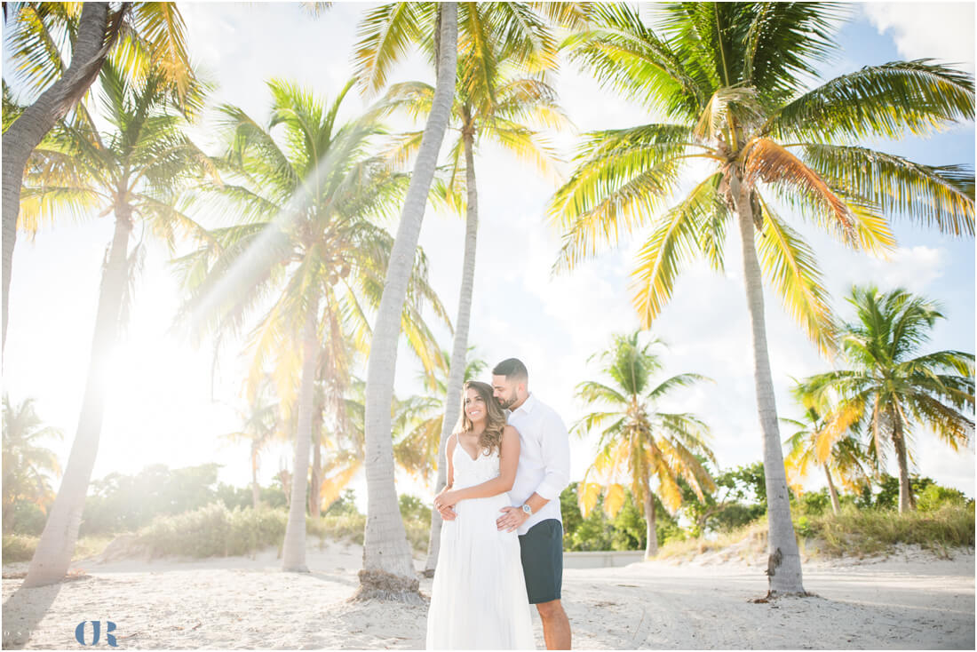 Key Biscayne Beach engagement photos