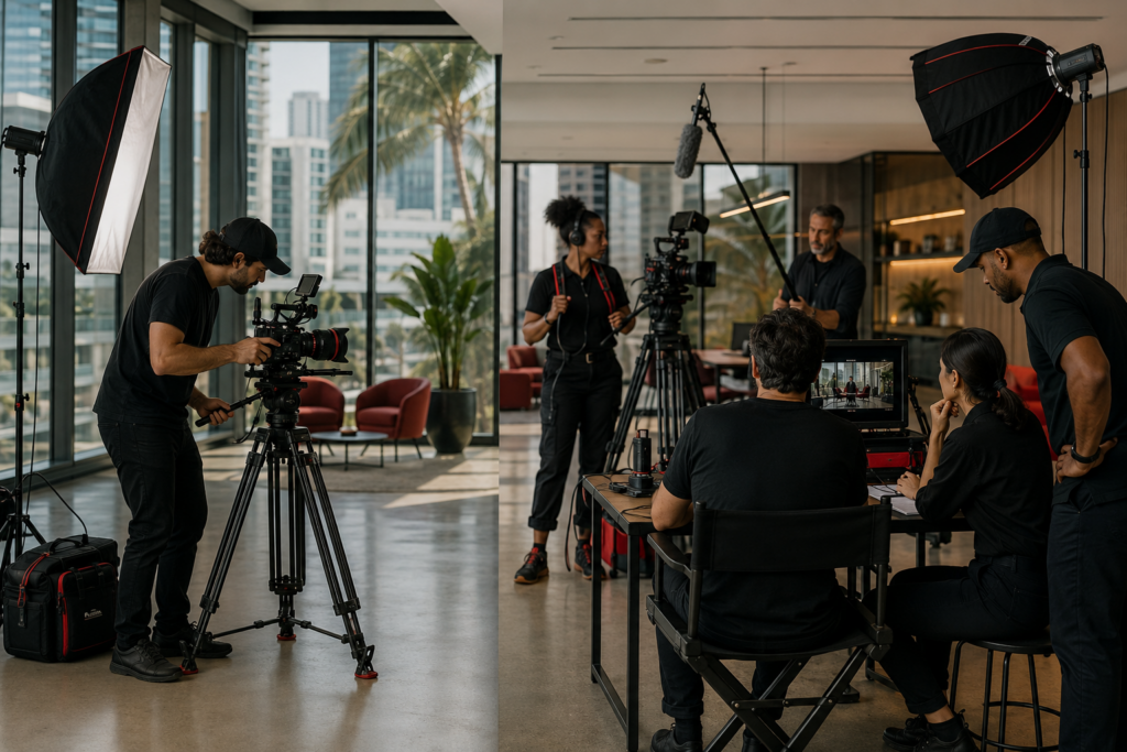 Miami videographer compared with a full video production company crew